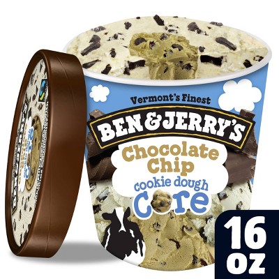 Ben & Jerry's Cookie Core Chocolate Chip Cookie Ice Cream - 1pt