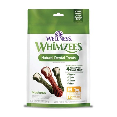 WHIMZEES by Wellness Medium Value Bag Dental Chew Dog Treat with Vegetable Flavor - 12.7oz