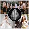 Unique Bargains Hair Clip Wedding Veil White 1 Pc - 4 of 4