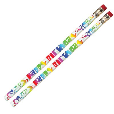 Musgrave Pencil Company Musgrave Happy Birthday Fiesta Pencil Pack of 144 (MUS1361G)
