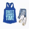 Simply Sage Market Sweet Summer Time Block Distressed Racerback Tank - 4 of 4