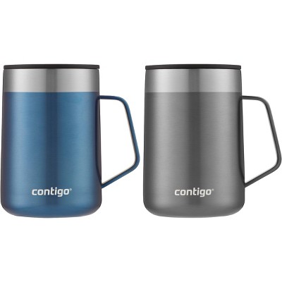 Contigo 14 Oz. Streeterville Stainless Steel Mug 2-pack - Salt/dark Ice :  Target