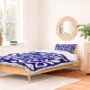 Deny Designs DorisciciArt Indigo Boho Floral Duvet Cover and Pillow Sham Set Blue - 2 of 4