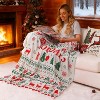 Lomsoe Cozy Christmas Flannel Throw Blankets - Decorative Xmas Blankets for Couch, Bed, Sofa, Chair, Outdoor. - 2 of 4