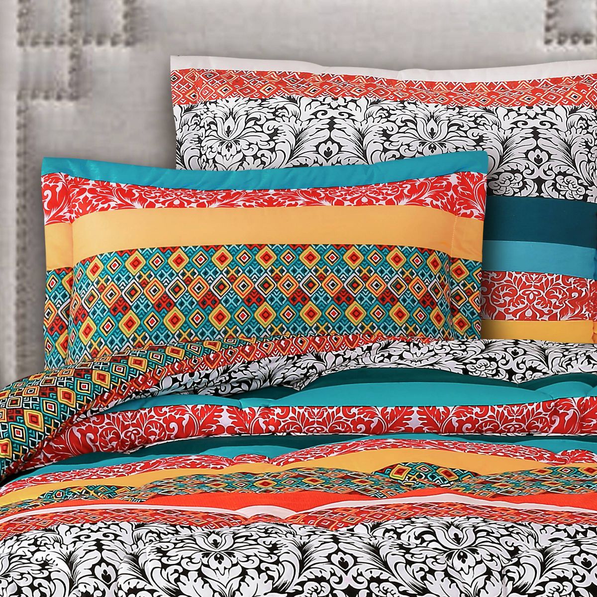 Lush Décor Boho Stripe Reversible Comforter Set - thumbnail 3