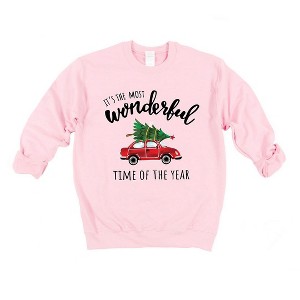 Simply Sage Market Women's Graphic Sweatshirt It's The Most Wonderful Time Car - 1 of 4
