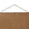 Wooden Sign Calendar Wall Decor Black - Olivia & May: Contemporary MDF Vertical Chain-Hung Art - 4 of 4