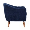 Grungis Chenille Accent Chairs,Living Room Chairs with Stitched Back and Solid Wood Legs,Comfy Chairs for Living Room,Bedroom - 4 of 4
