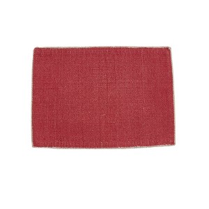 Split P Frayed Edge Fuchsia Placemat Set of 4 - 1 of 3