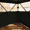 Costway 3 Person Portable Hunting Blind Surround View Pop-Up Tent w/ Slide Mesh Window - 4 of 4