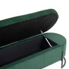 NicBex Modern 52.3" Storage Bench Corduroy Accent Stool with Cushioned Top and Metal Base for Entryway and Living Room - 4 of 4
