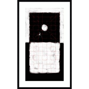 25" x 41" Genesis Day Light by Francois Domain Wood Framed Wall Art Print - Amanti Art: Modern Abstract, Hardwood Frame - 1 of 4