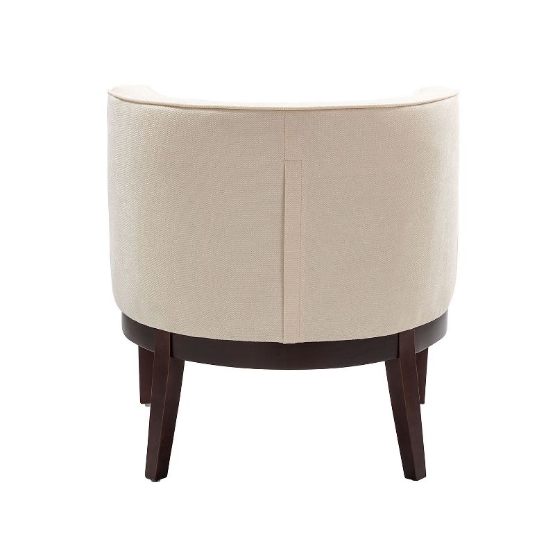 Set of 2 Renaud Upholstered Barrel Chair with solid wood legs | ARTFUL LIVING DESIGN, 5 of 12