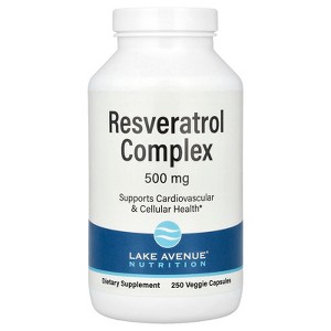 Resveratrol, Antioxidant Complex, Grape Seed Extract, Resveratrol & Red Wine Extract, 500 mg, 250 Veggie Capsules - 1 of 3