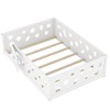 CAVINAS Twin/Full Size Kid Floor Bed with Slats,Safety Guardrails&Doors,Montessori Toddler Bed Frame,Solid Wood Floor Beds for Girls,Boys,Teens - 2 of 4