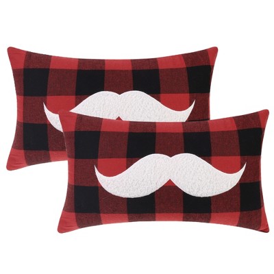 Unique Bargains Plaid Print Decorative Farmhouse Pillowcase 2 Pcs