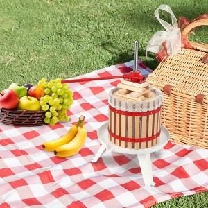 3.2 Gal Manual Fruit Wine Press With A Filter Bag, Manual Juice Maker, Hand Juicer Squeezer - 1 of 4