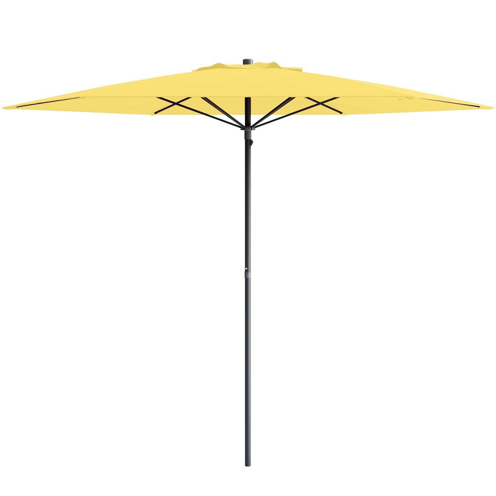 7.5' x 7.5' UV and Wind Resistant Beach/Patio Umbrella Yellow - CorLiving