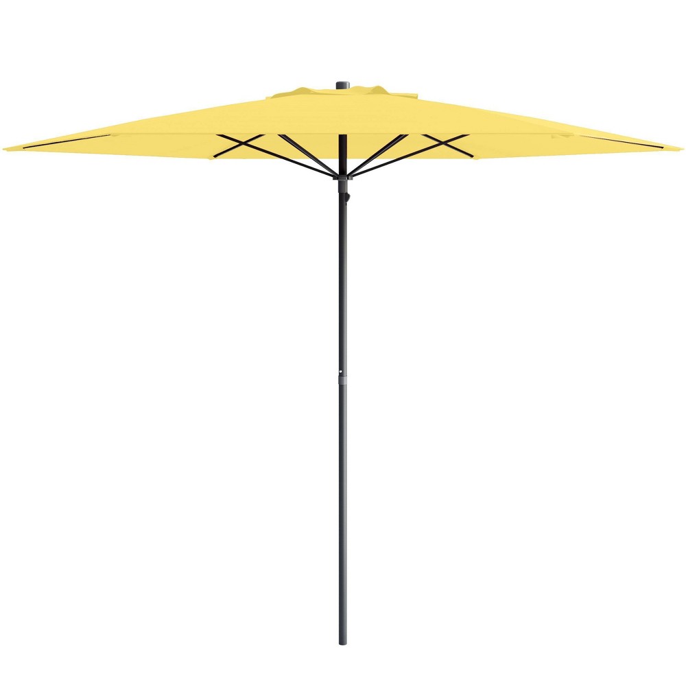 Photos - Parasol CorLiving 7.5' x 7.5' UV and Wind Resistant Beach/Patio Umbrella Yellow  