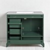 Mshliw 36" Traditional Bathroom Vanity with Ceramic Sink, Solid Wood Frame, Freestanding Cabinet with 2 Soft Close Doors and 4 Storage Drawers - 4 of 4