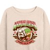Women's - Star Wars - The Mandalorian Mando Collegiate Lightweight French Terry Wide Neck Long Sleeve Graphic Shirt - 2 of 4