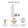 LuxenHome Set of 2 Distressed Off White and Rustic Brown Metal Pitcher Vase Off-White - 3 of 4