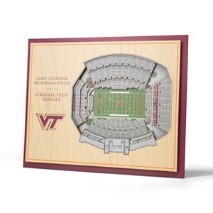 NCAA Virginia Tech Hokies 5-Layer Stadiumviews 3D Wall Art - 1 of 4