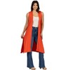Womens Sleeveless Long Vest Cardigan - 24seven Comfort Apparel™ - 2 of 4