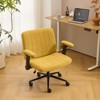 Karl Home | Speckled Chenille Swivel Chair With Flip-Up Arms For Cross-Legged - 2 of 4