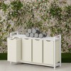 45.7 x 13 x 28.4 Inches Laundry Sorter Hamper, Laundry Basket Storage, Laundry Sorter with 4 Pull-Out and Removable Bags, Shelf, Metal Frame, (40L) - 4 of 4