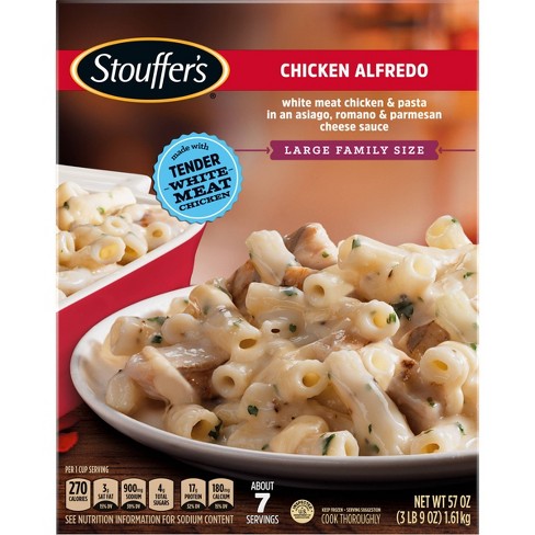 Stouffer's Family Size Frozen Chicken Alfredo Pasta Meal - 57oz : Target