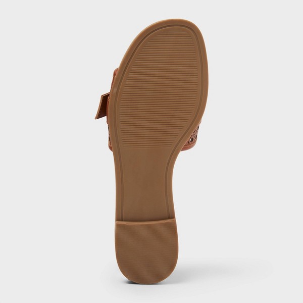 Sandalias Tamar para mujer con plantilla de espuma viscoelástica - A New Day™ Cognac 4