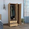 NicBex 71.10"H Armoire Wardrobe Closet Storage Cabinet with 3 Doors & 2 Drawers & Shelves for Bedroom - 4 of 4