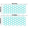 TruAIR Honeycomb Pattern Door Decals (Sky Blue) - 2 of 4