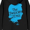 The Twilight Zone Title Logo Adult Black Zip-Up Hoodie - 4 of 4