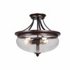 Craftmade Lighting Stafford 3 - Light Semi-Flush Mount in  Aged Bronze/Textured Black - 2 of 2