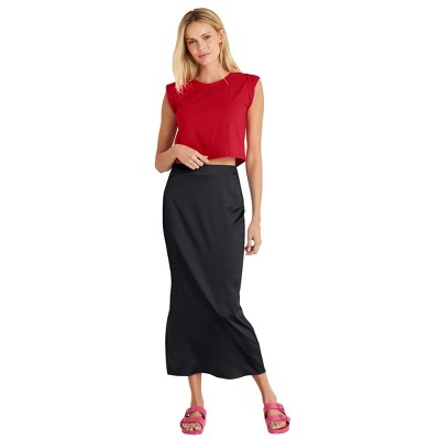 VENUS Womens Cap Sleeve Tee  -  L, Red
