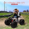 24V Kids ATV With 2 Seater, 4x200W Powerful Engine, Dual 7AH Batteries, Accelerator Handle, EVA Tires,  LED Lights & Music - 3 of 4