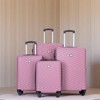 SEVOBAL Luggage 4 Piece ABS Set with TSA Lock and Rotating Wheels for Easy Travel Maneuvering, Pink, 20.2"*11.5"*30.15" - 3 of 4