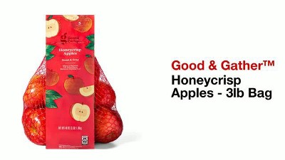 Fresh Honeycrisp Apples, 3 lb Bag