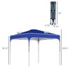 Aghana Digitals 8'x8' Royal Blue Pop Up Canopy: UV50+ Oxford Instant Shelter with Wheeled Bag, 4 - 2 of 4