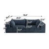 GDFStudio Abraham Modern 78.8" Corduroy Fabric and Feather-Filled Upholstered Loveseat - 3 of 4