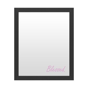 Trademark Fine Art Dry Erase Marker Board with Printed Artwork - ABC 'Blessed Script Pink' White Board - 1 of 4
