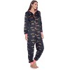 Ashford & Brooks Women's Mink Fleece Hooded One Piece Pajama Jumpsuit - 3 of 4