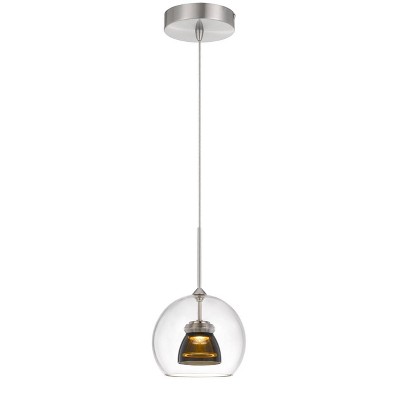 4.75" Integrated Dimmable LED Double Glass Mini Pendant Smoke- Cal Lighting