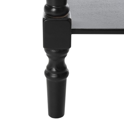 Transitional Gray Wood Console Table with Dual Storage Drawers