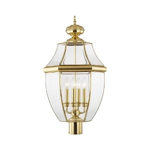 Livex Lighting Monterey 4 - Light Lantern in  Polished Brass - 1 of 2