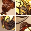 Chloe Lighting LIAISON Victorian-Style 3-Light Antique Dark Bronze Finish Mini Chandelier 25" Wide - 3 of 4