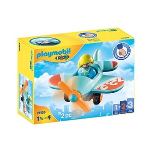 Playmobil 1-2-3 Airplane 71159 Playset 2pc - 1 of 1