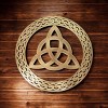 Slickblue Celtic Metal Wall Art – 12" Round Hanging Decor in 8 Irish Designs & 4 Finish Options for Home - 2 of 4